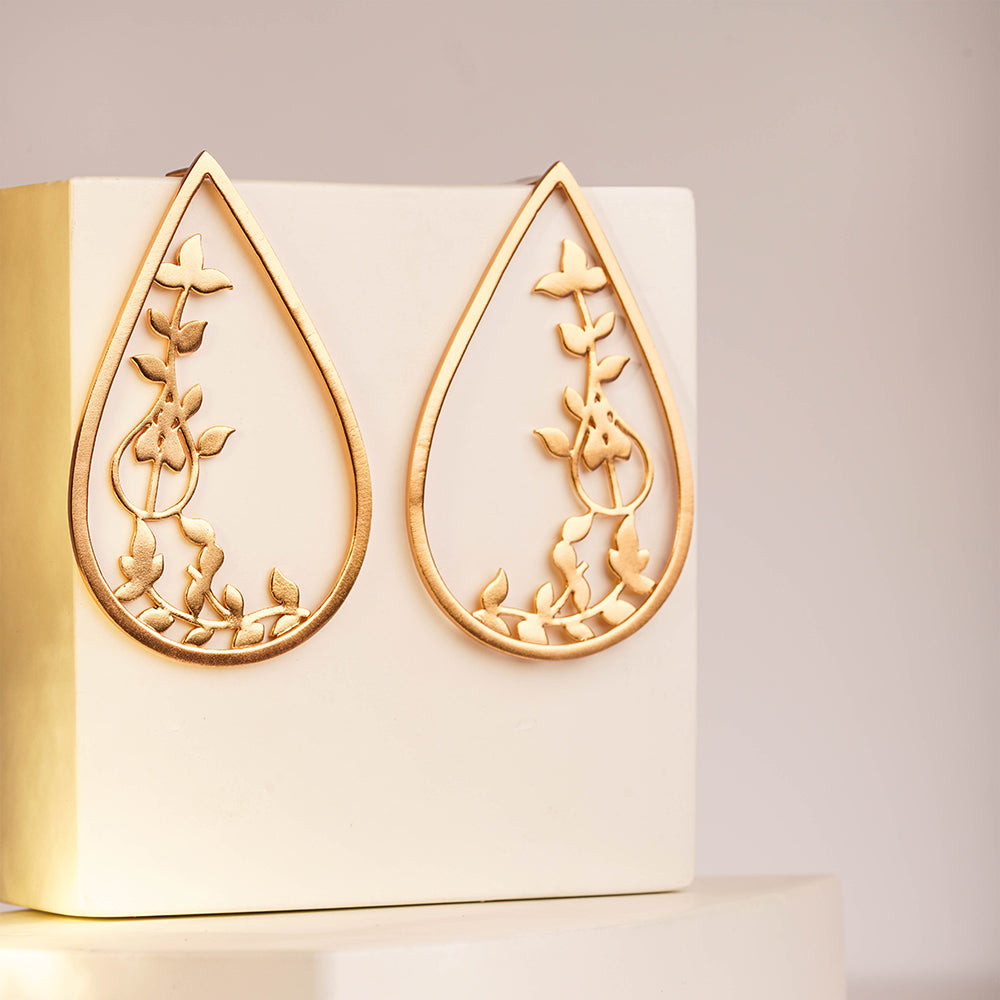 TRAIL OF LEAF EARRINGS