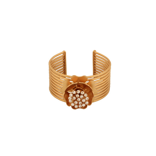 GOLD TONED PRIMROSE LINED CUFF