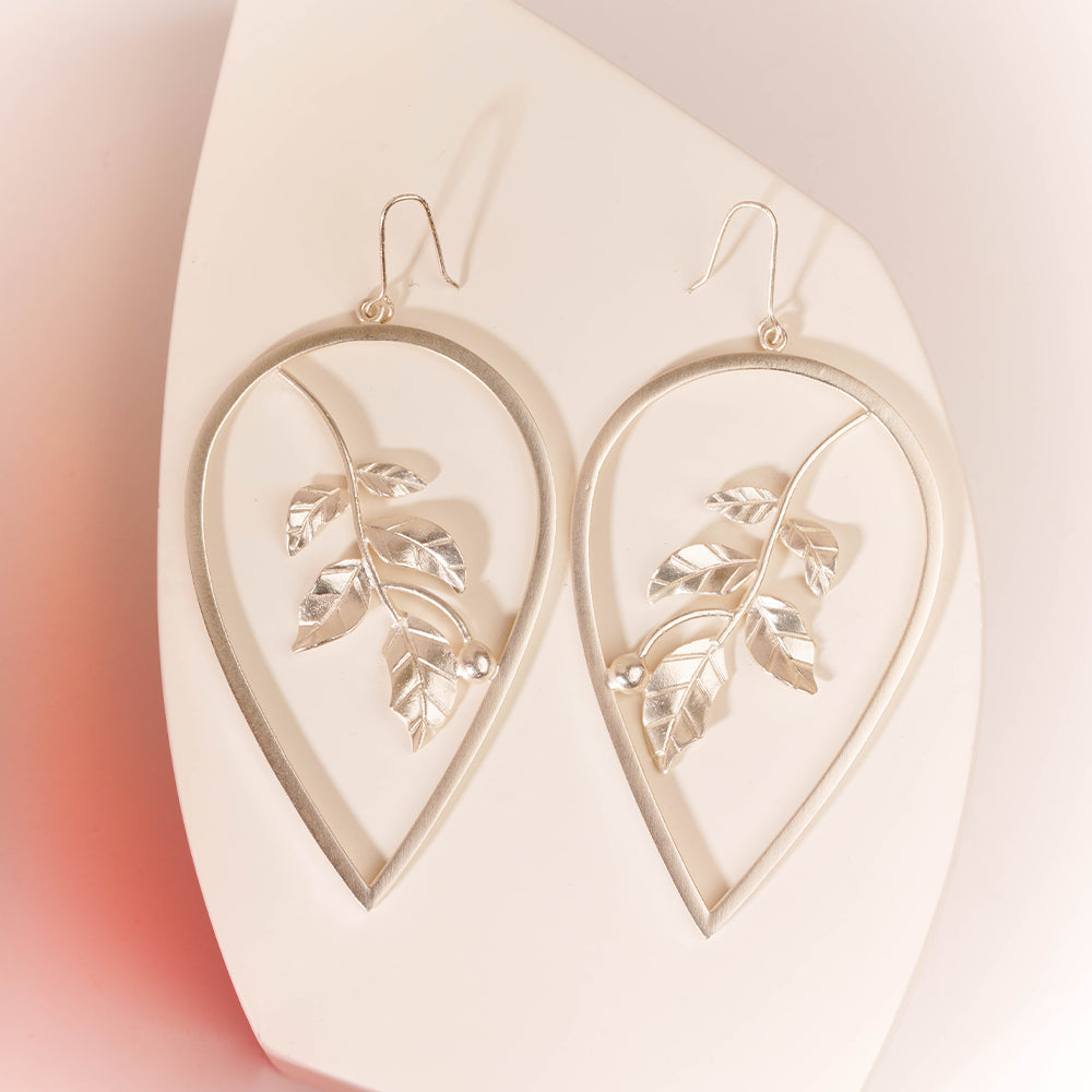 SILVER SERENE EARRINGS