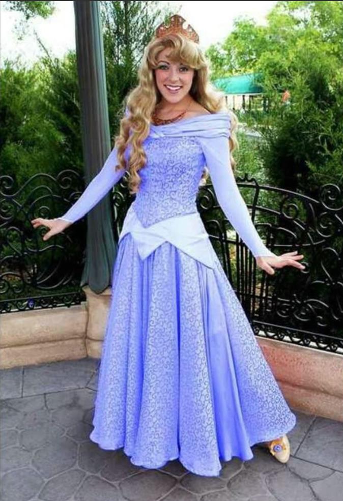 Blue Aurora Dress Sleeping Beauty Costume For Adult Women Lydiacosplay
