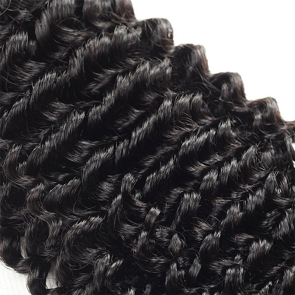 4 Bundles Curly Virgin Human Hair 100% Unprocessed Peruvian Hair For Women