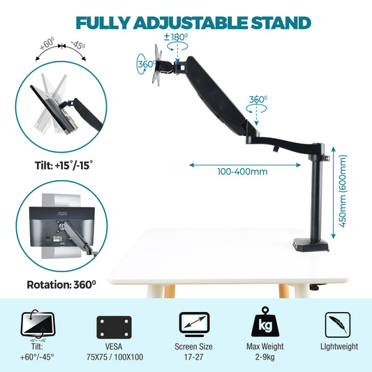 Slim VESA 75x75 vertical monitor stand by Advocado - MakerWorld