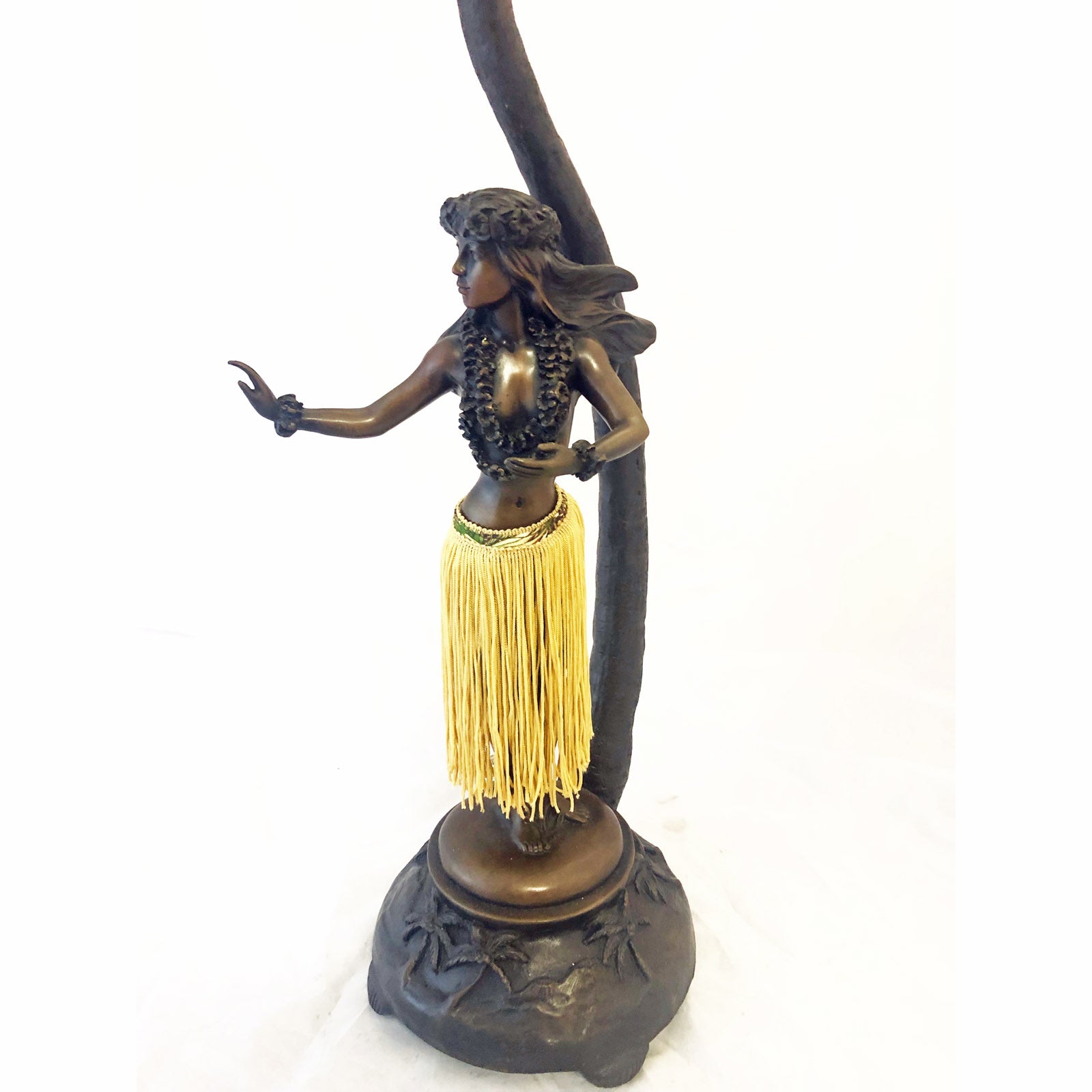 bronze hula lamp