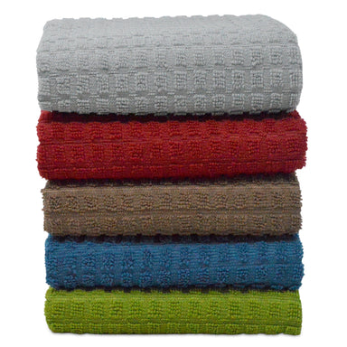 Microfibre Grey Kitchen Towels Multi Purpose Cloths 12 Pack Lint Free