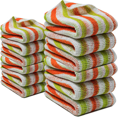 6PCS Cotton Kitchen Tea Towels Absorbent Lint Free Catering Restaurant Cloth  Dish Towels