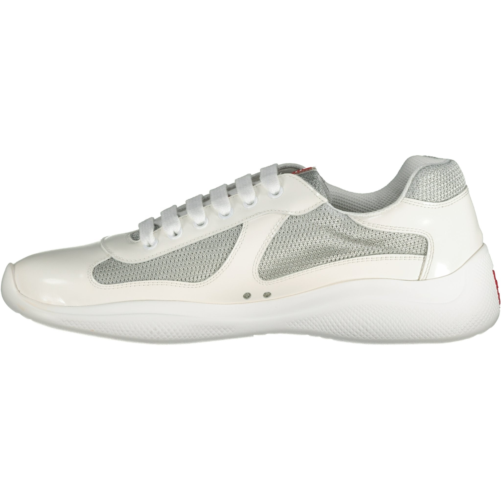 Prada Americas Cup Runners Patent White | chancefashionco