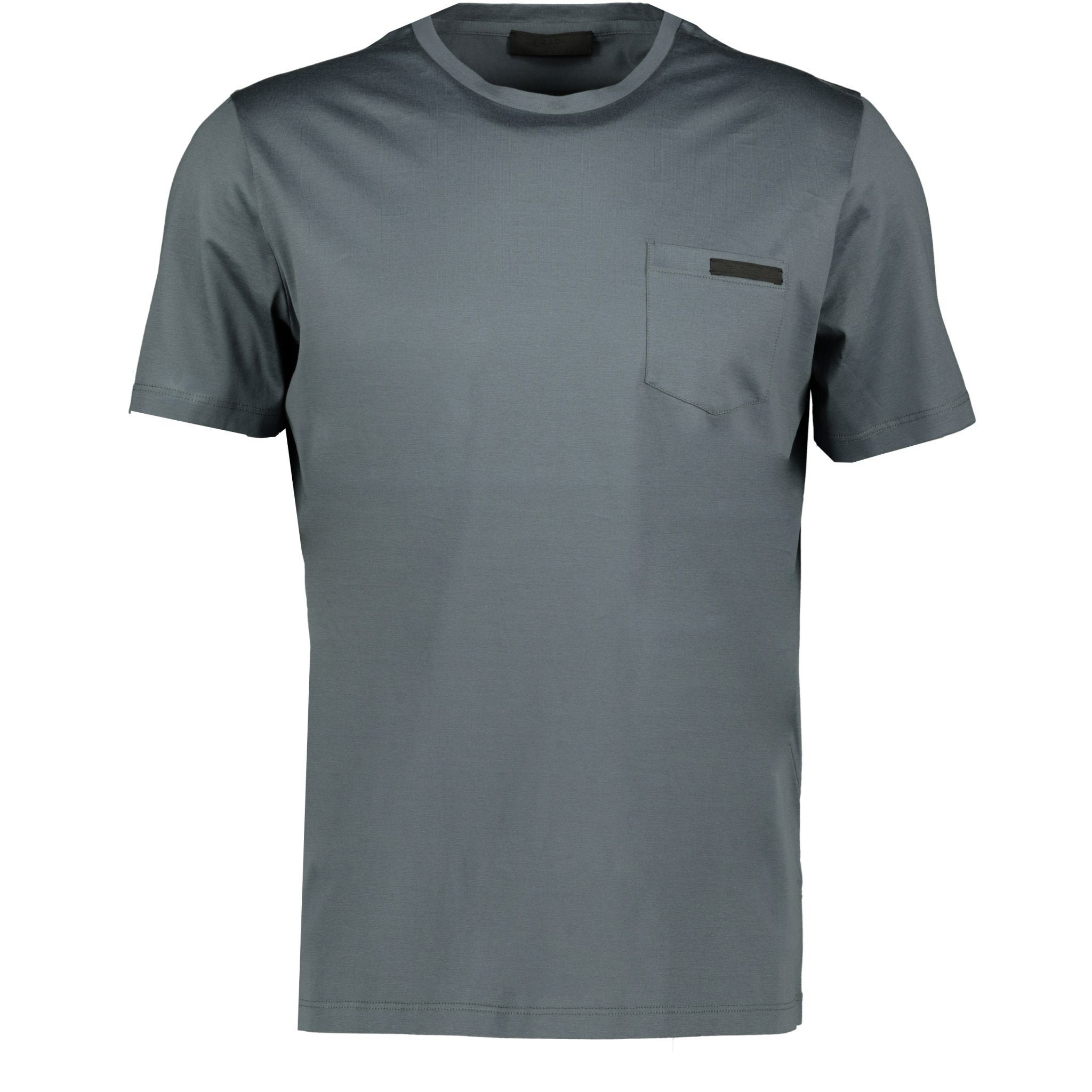 Prada Black Logo Pocket T-Shirt Grey | chancefashionco