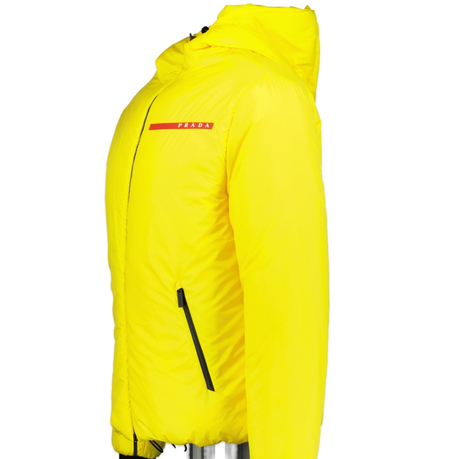 Prada Technical Nylon Padded Jacket Yellow | chancefashionco