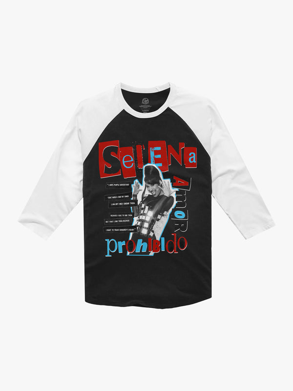 Selena Graphic Black Baseball Jersey – SELENA OFFICIAL