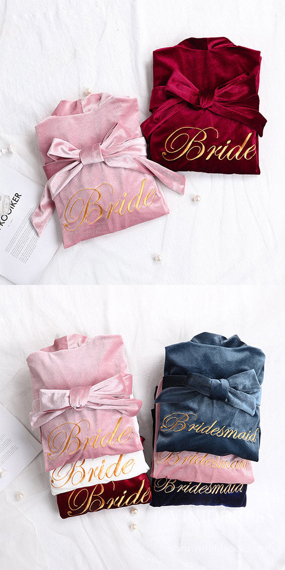 wedding robes, bridesmaid robes, bridal robes. Viniodress