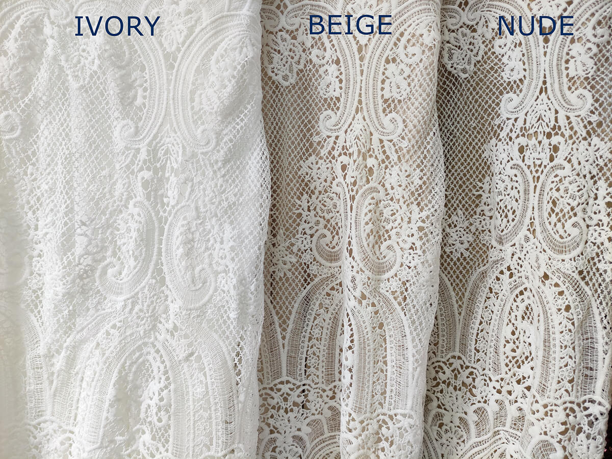 robes de mariée rustiques, différences entre ivoire, nu