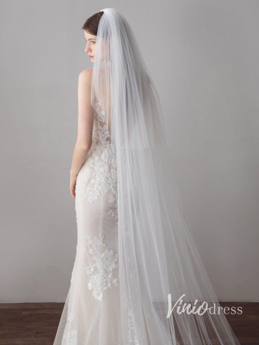 Simple Strapless Black Tulle Bridal Dresses Wedding Photography Dress  VW1227 - Black / Custom Size