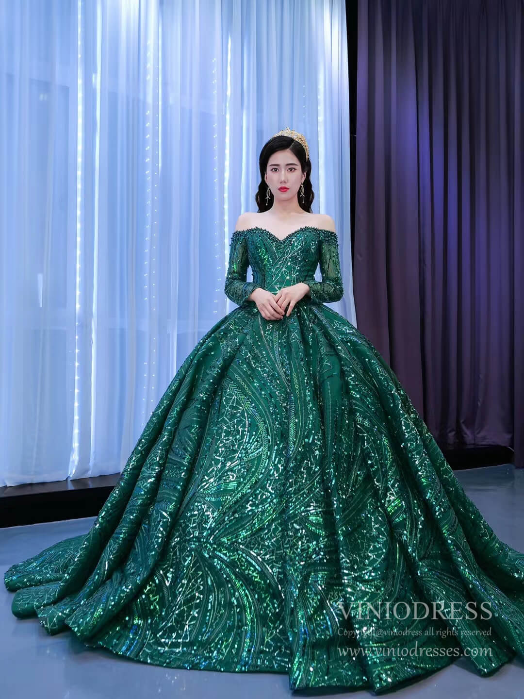 Emerald Green Sweet 16 Dress | worryhead.com