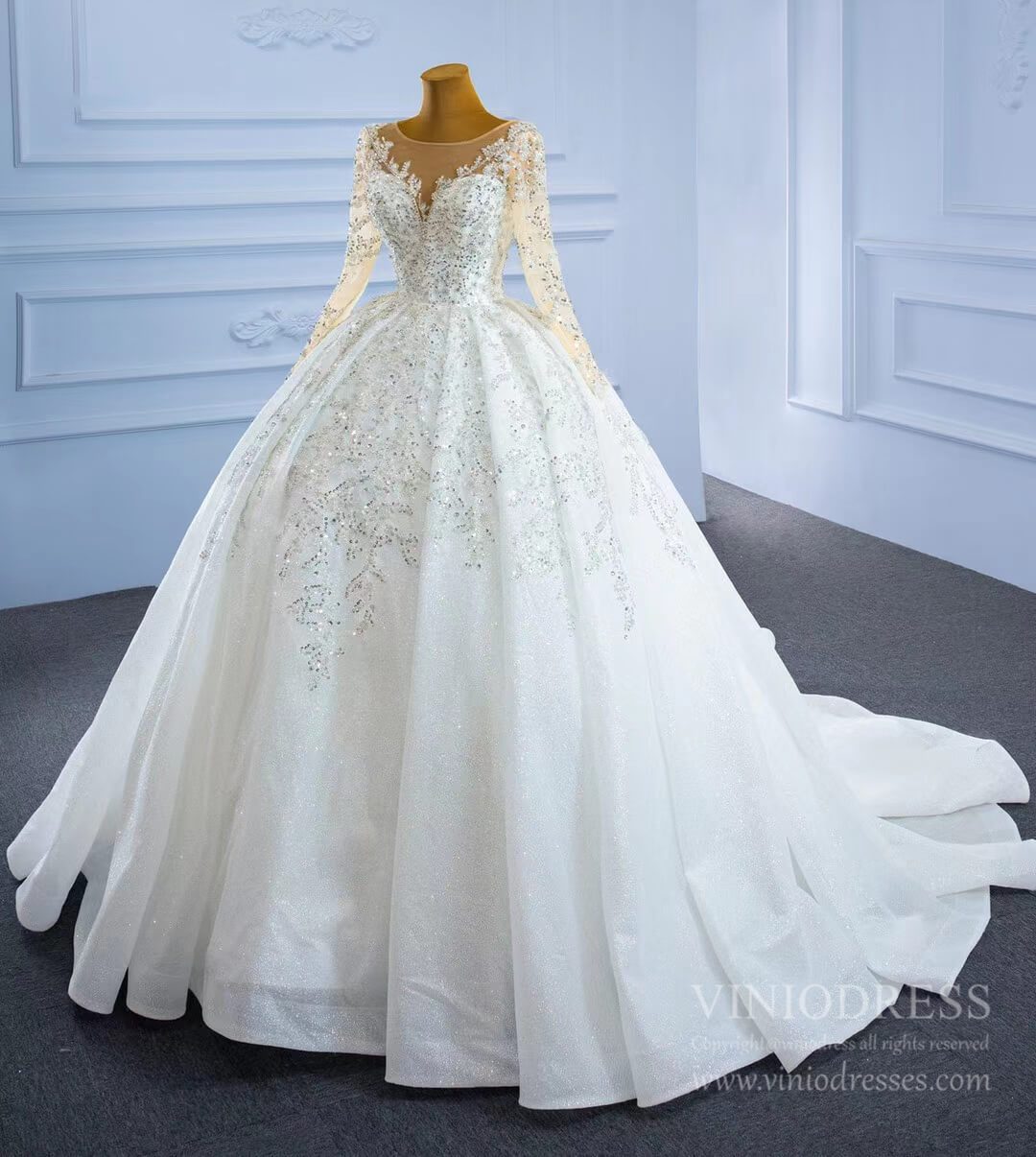 sparkly ball gown wedding dresses