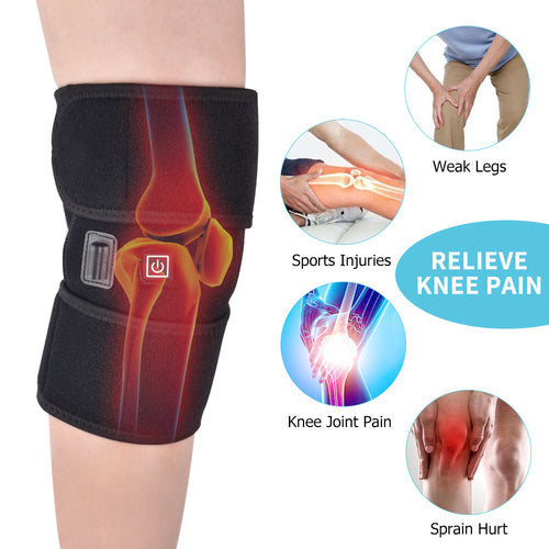 Heated Knee Brace Wrap Support Electric Knee Heating Pad for Joint