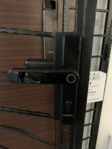 Singgate Digital Gate Lock FM021 Matte Black HDB Gate Review