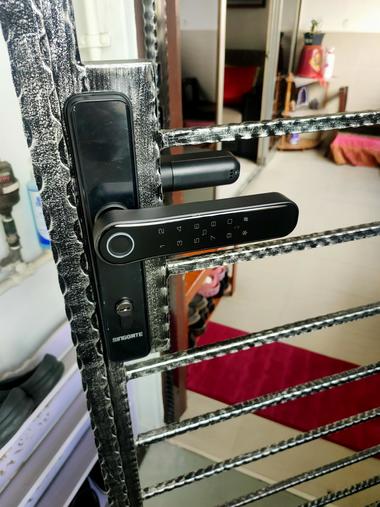 Singgate Digital Gate Lock FM021 Matte Black HDB Rect Metal Gate Review