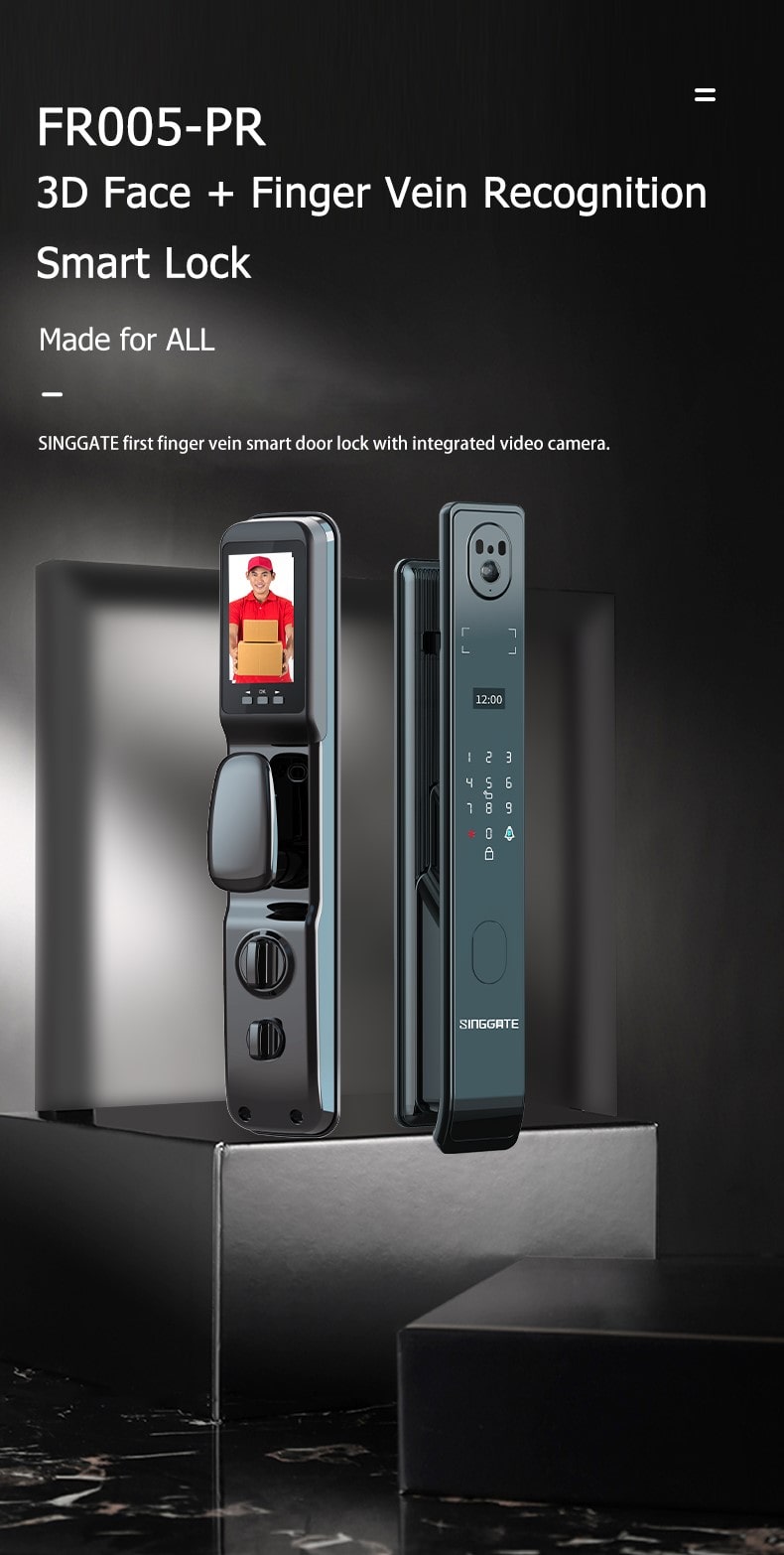 SINGGATE FR005 PRO 3D Face & Finger Vein Recognition Digital Door Lock Long Desc. Introduction 01