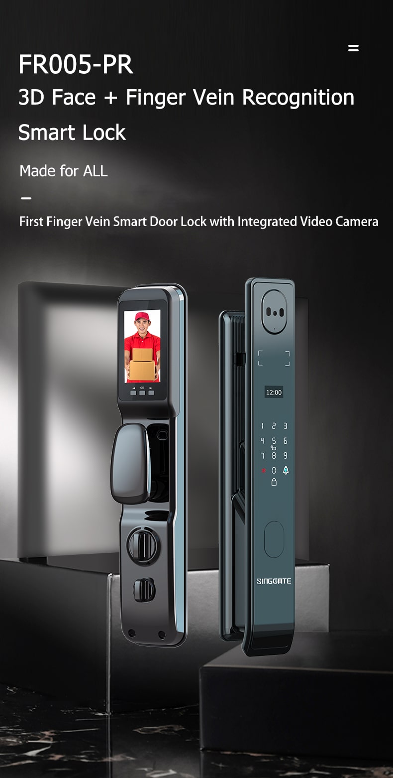 SINGGATE FR005 PRO 3D Face & Finger Vein Recognition Digital Door Lock Long Desc. Introduction 01