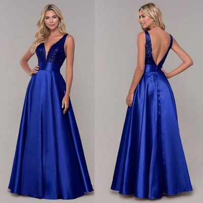 Satin+Sequins Combination gown - SEWBERY- PICK STITCH GET