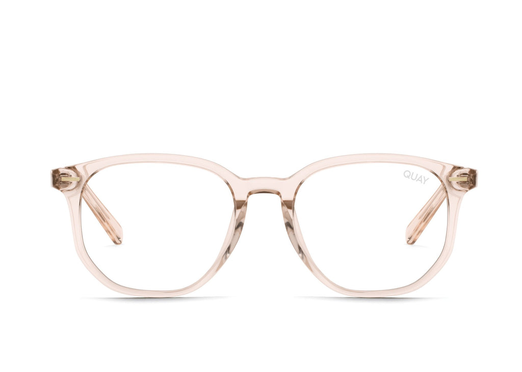 clear champagne eyeglasses