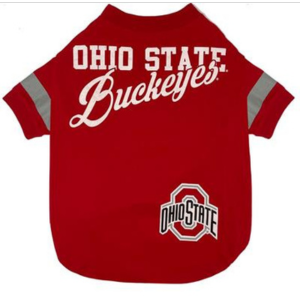 The Worthy Dog Ohio State Buckeyes Football Jersey for Dogs