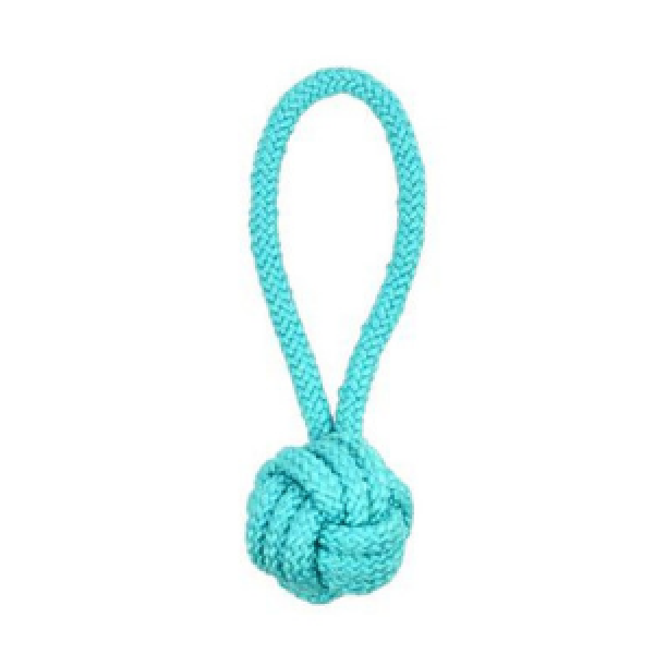 Playology Dri-Tech Dental Rope Peanut Butter Scented Dog Toy - Small