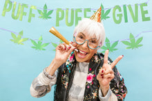 Load image into Gallery viewer, Puff Puff Give Weed Banner - ROFLmart