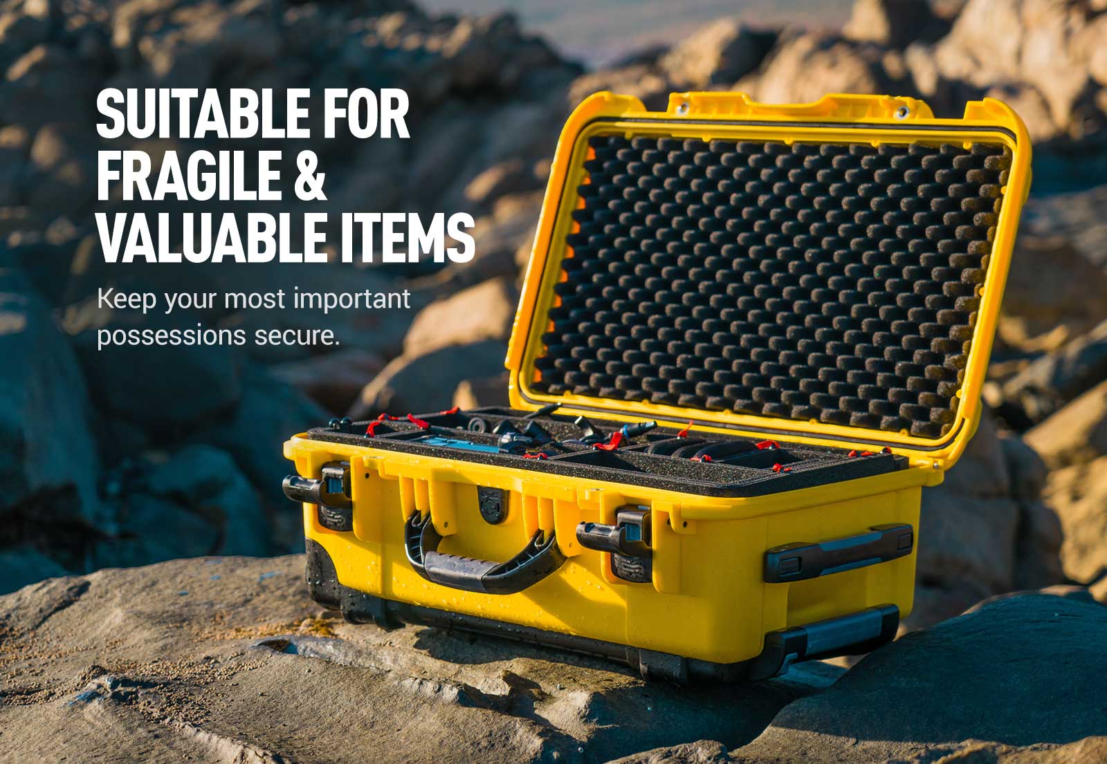 Nanuk 935 in Yellow with TrekPak Dividers