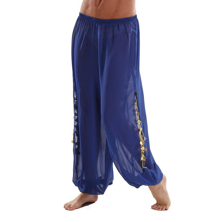 Belly Dance Plus Size Chiffon Harem Pants with Side Slits | MAIDEN ...