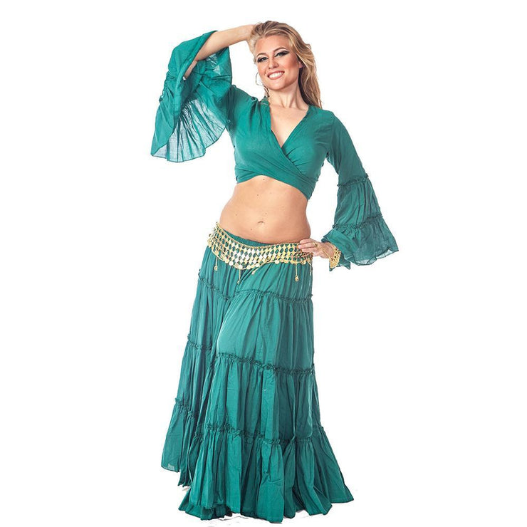 Belly Dance Skirt, Choli, & Belt Costume Set | BELLED DREAMS - 94.99 ...