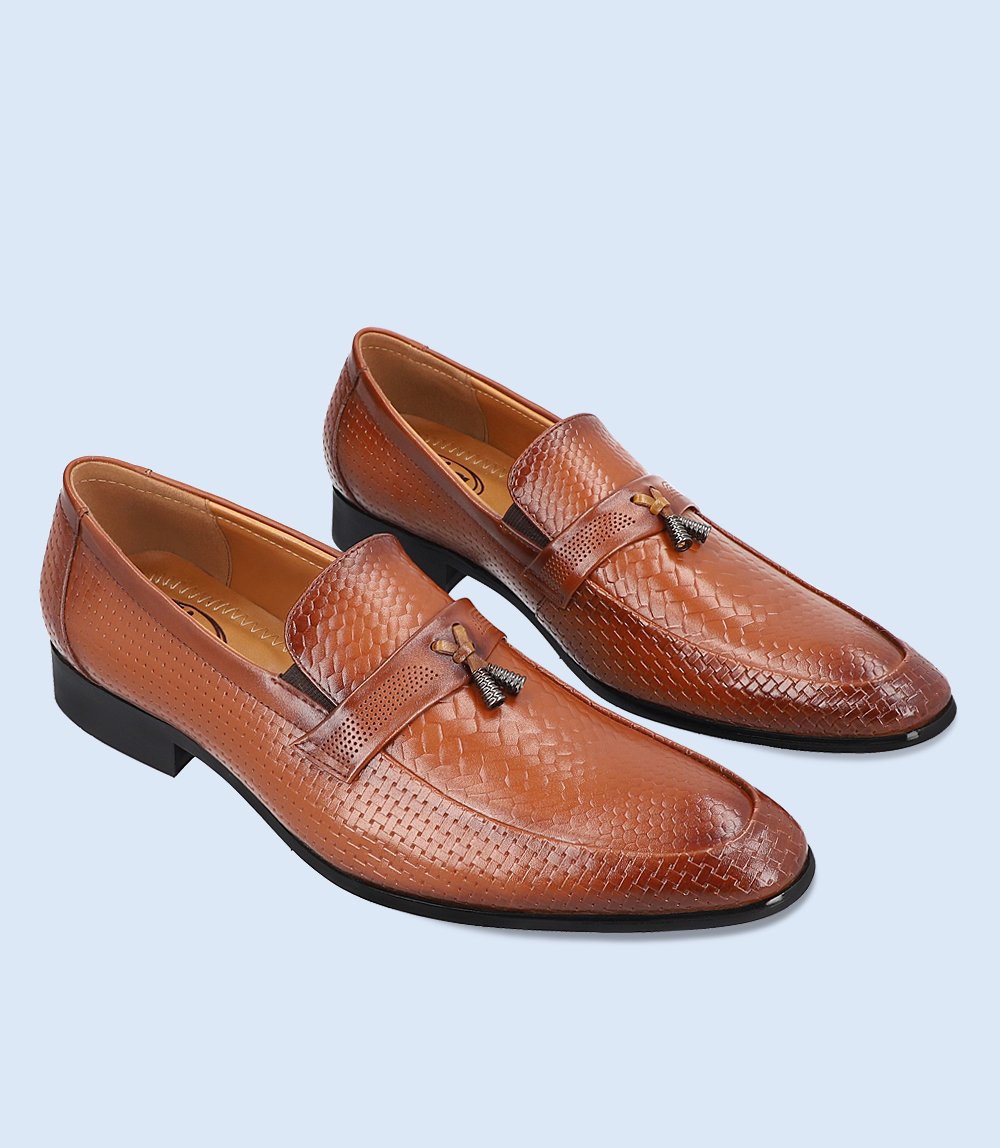 BM5057-KHAKI-Men Formal Slip-on's – Borjan