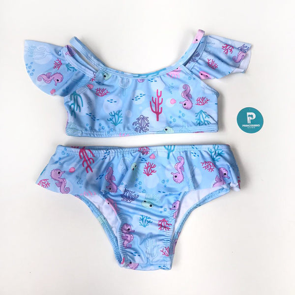 Biquíni Infantil de Algodão Lilás – Baby Bella Style