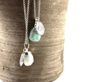 Crystal Chakra Necklace in Clear Quartz, Amethyst, Aquamarine, Amazonite