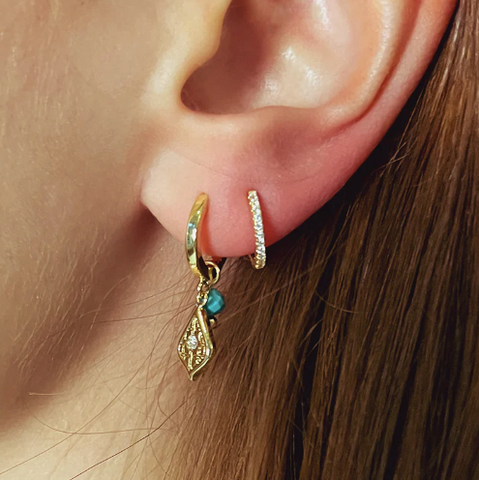 betty-turquoise-gold-hoop-gemstone-earring