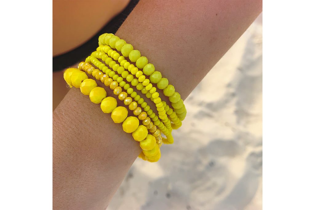 bright yellow bracelet