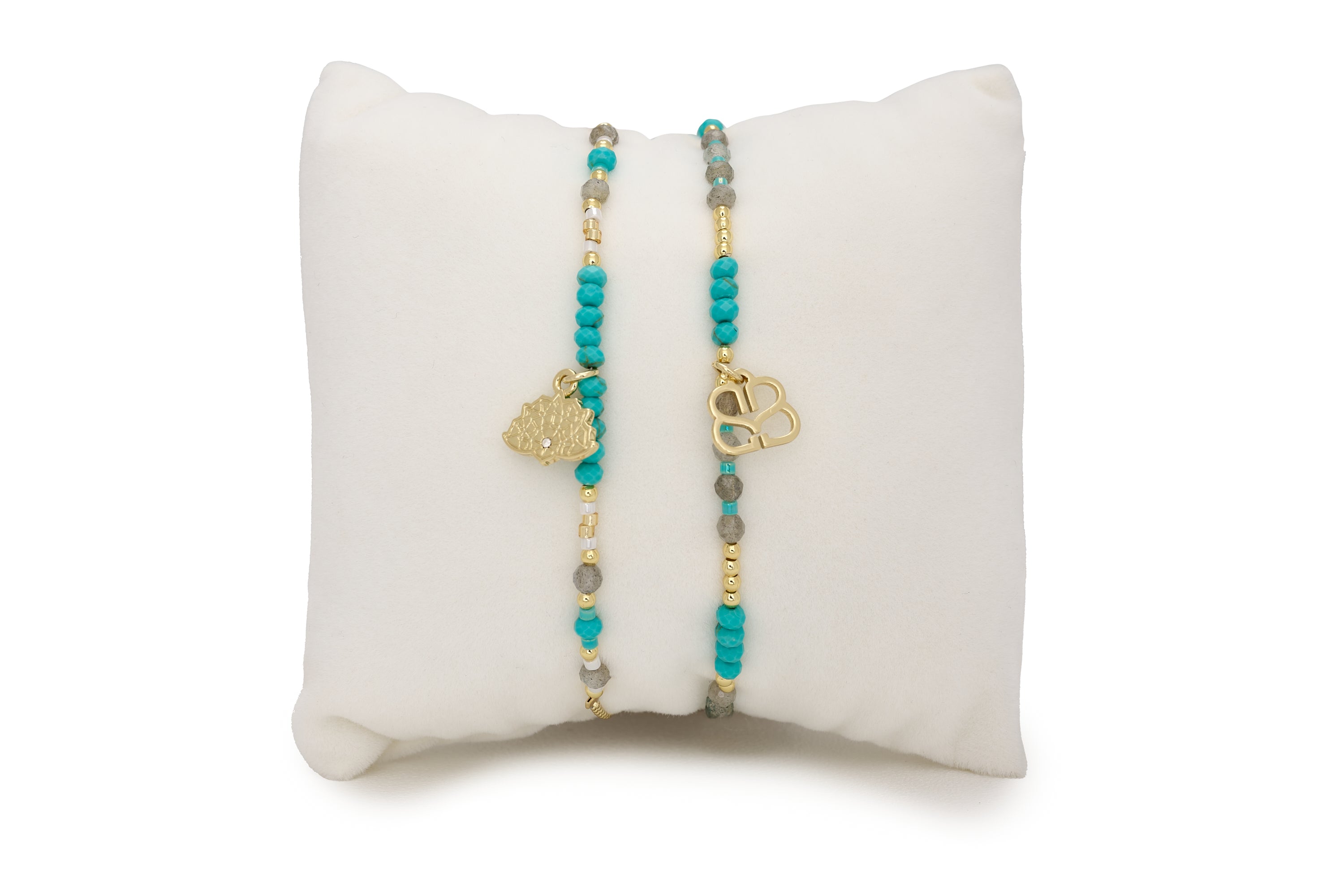 Segen Blue and Gold 2 Layer Bracelet Stack