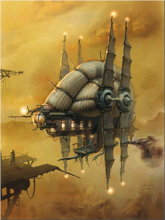 Dirigeable Steampunk