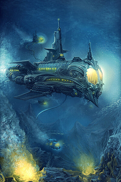 Sous-marin Steampunk