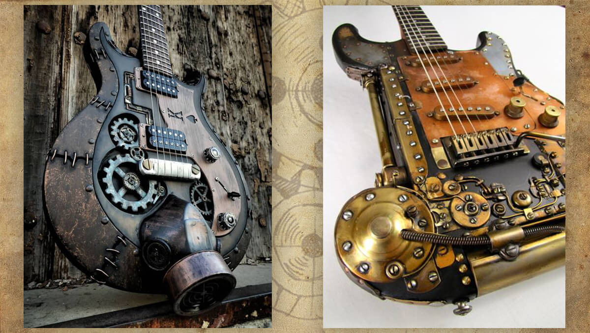 Guitare Steampunk