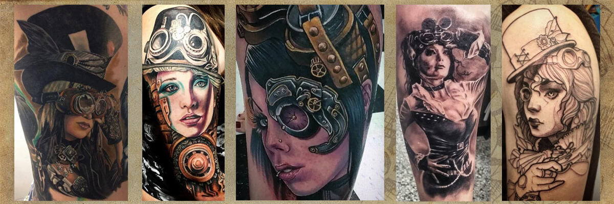 Tatouages Steampunk Femme