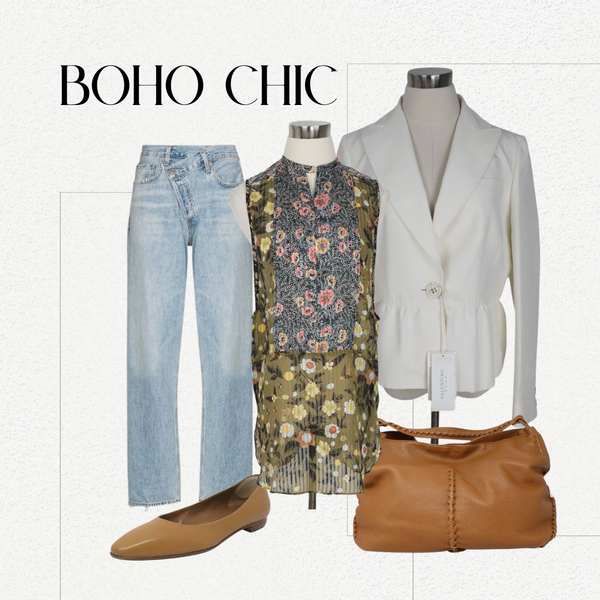 How to style a blazer boho chic style