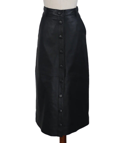 remain black leather skirt 