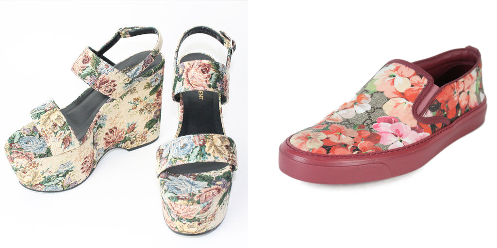 Floral Shoes YSL & Gucci