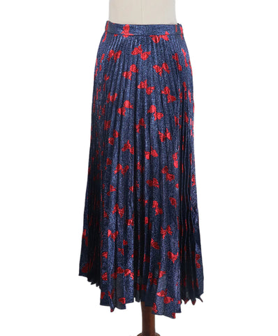 gucci blue and red skirt