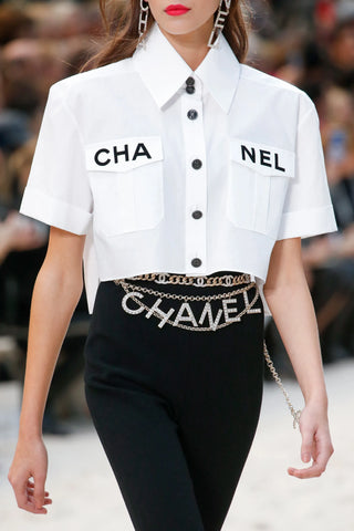 chanel runway belt