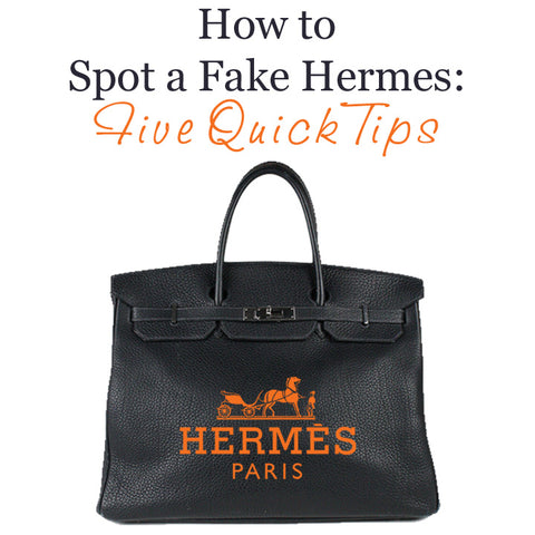 How to tell the difference between a fake Hermes bag and an