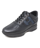 Hogan Black Leather Navy Lurex Sneakers sz 36.5 |  | Michael's Consignment NYC