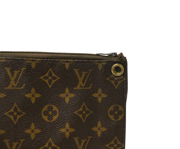 Louis Vuitton Brown Vintage Monogram Clutch Michael&#39;s Consignment NYC