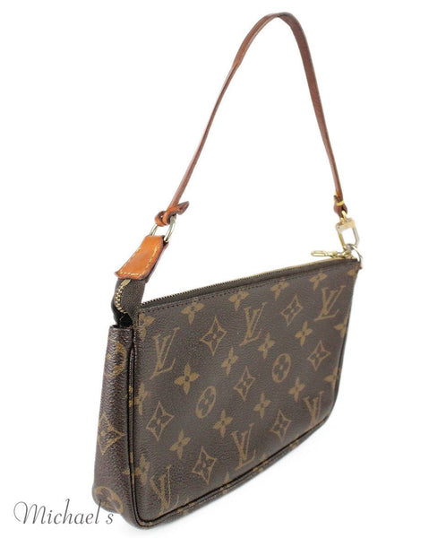 Louis Vuitton Brown Monogram Leather Bag - Michael&#39;s Consignment NYC